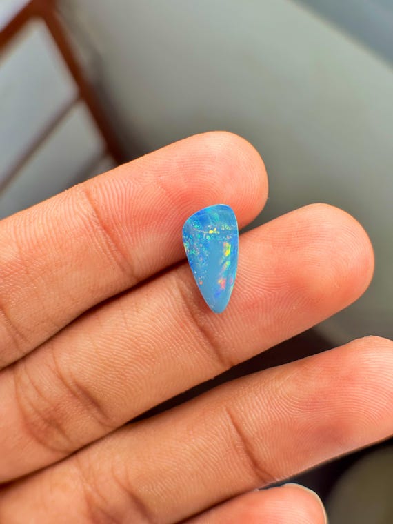 Natural Australian Opal Gemstone 2.05 Carat. AAA Quality Opal Cabochon. Loose Gemstone for Rings & Pendants, Gift For Her,