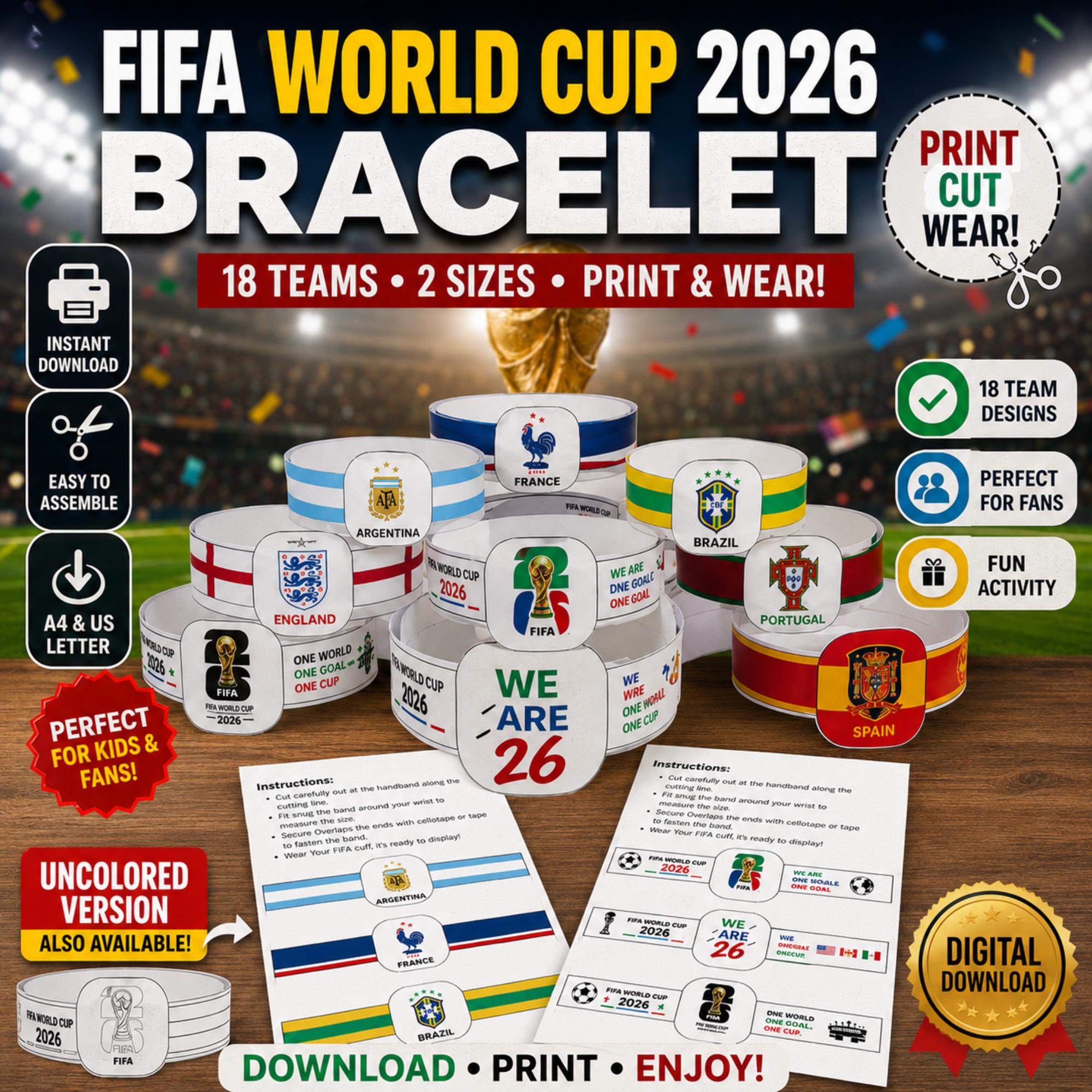 World Cup 2026 Bracelet - Etsy