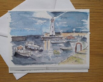 Cartes de correspondance du port de Donaghadee/mini impressions au format carte postale