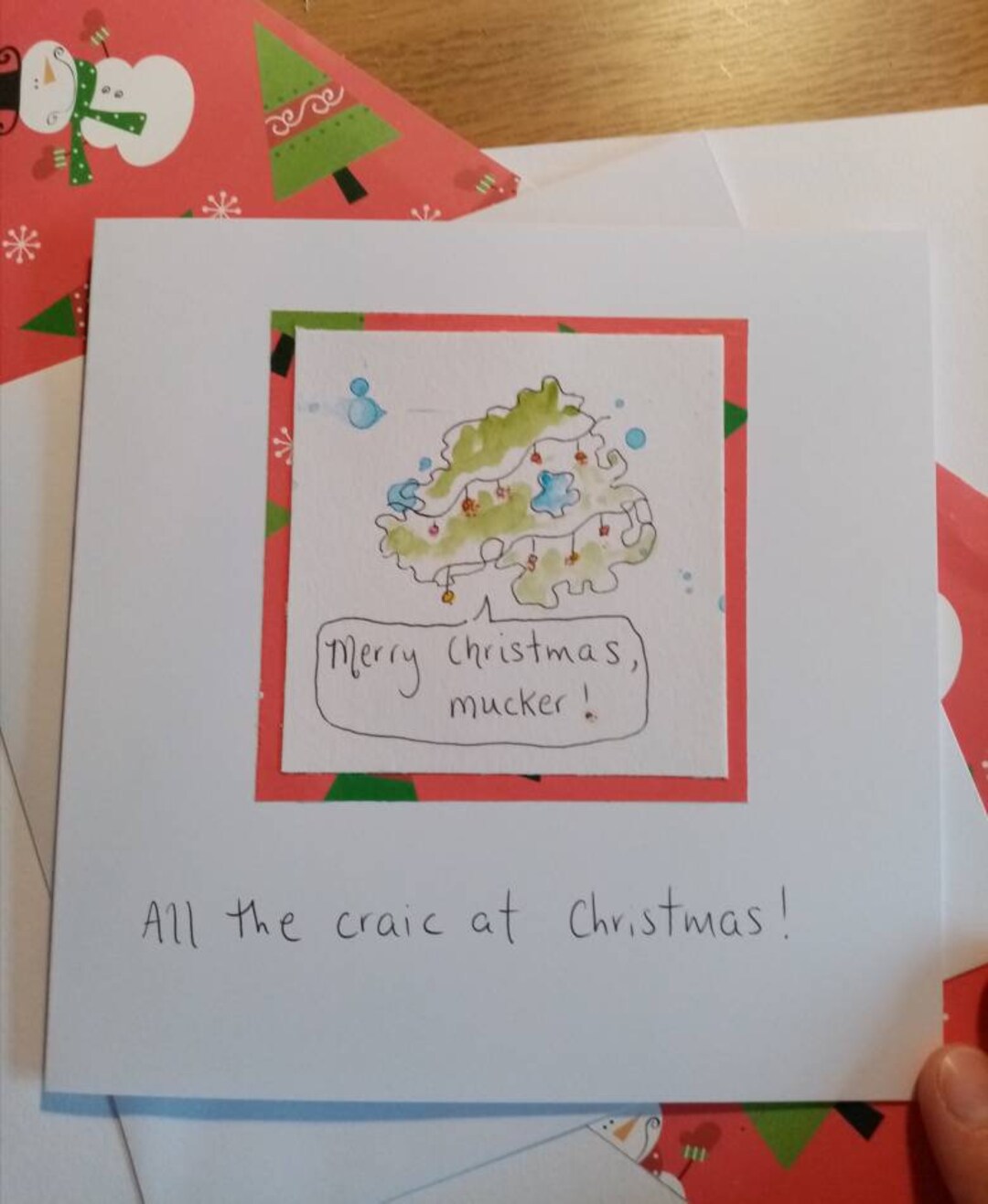 Northern Ireland Christmas Card Watercolour Card Etsy UK