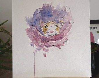 Rat original watercolour painting **CLEARANCE PRICE**