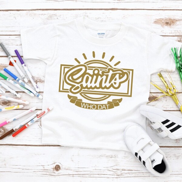 Kids Saints T-shirt, Saints T-shirt, New Orleans, Saints shirt, Cute Kids shirt, Kids T-shirt, Nola T-shirt, Toddler Saints Shirt