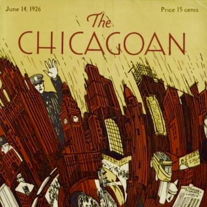 Memorabilia Poster of Chicagoan Magazine from 1926