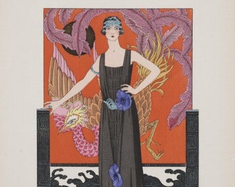 ART DECO POSTER Home Decor by famous French artist Georges Barbier in large sizes