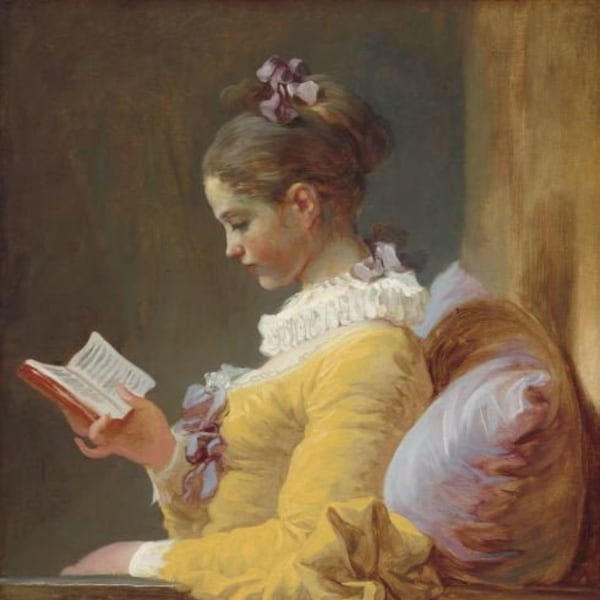 Art Print The Reader by Jean Fragonard