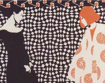 Art Nouveau Poster Home Decor by Austrian  Koloman Moser as an Illustration for a Poem in 1901