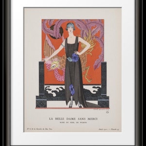 ART DECO POSTER Home Decor by famous French artist Georges Barbier in large sizes image 3