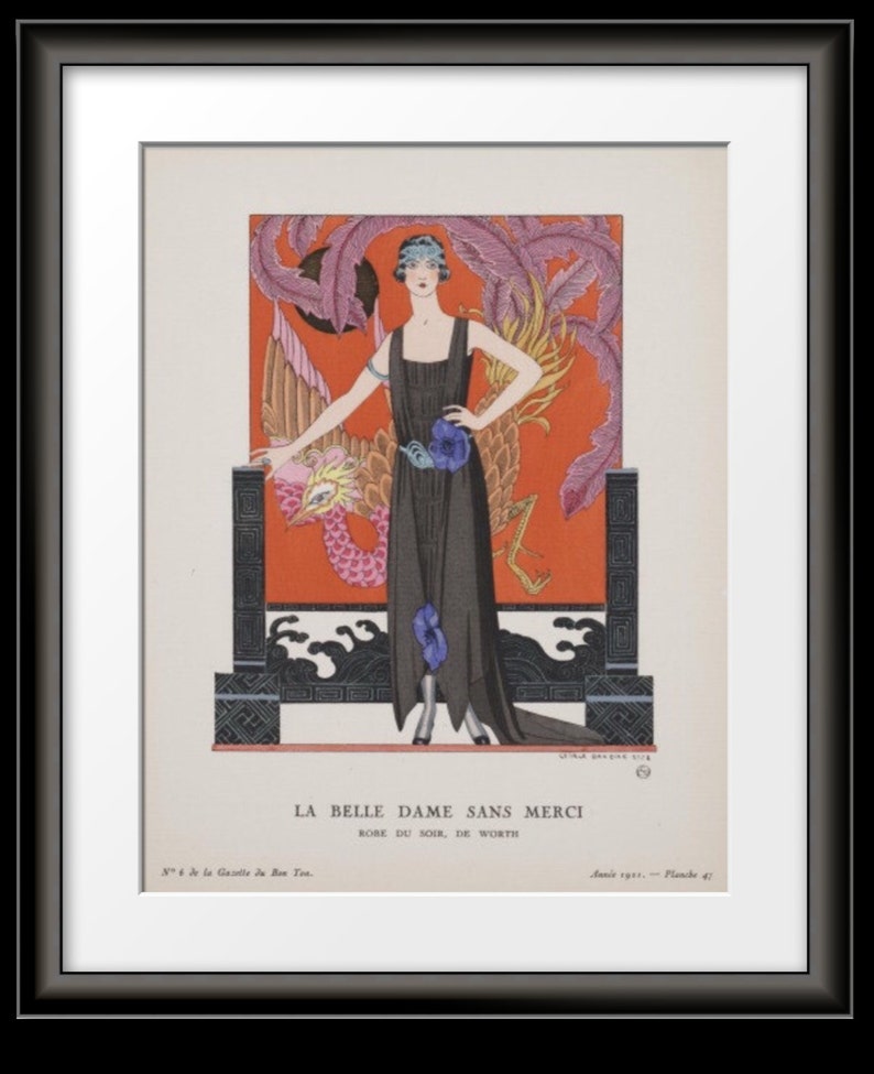 ART DECO POSTER Home Decor by famous French artist Georges Barbier in large sizes image 3