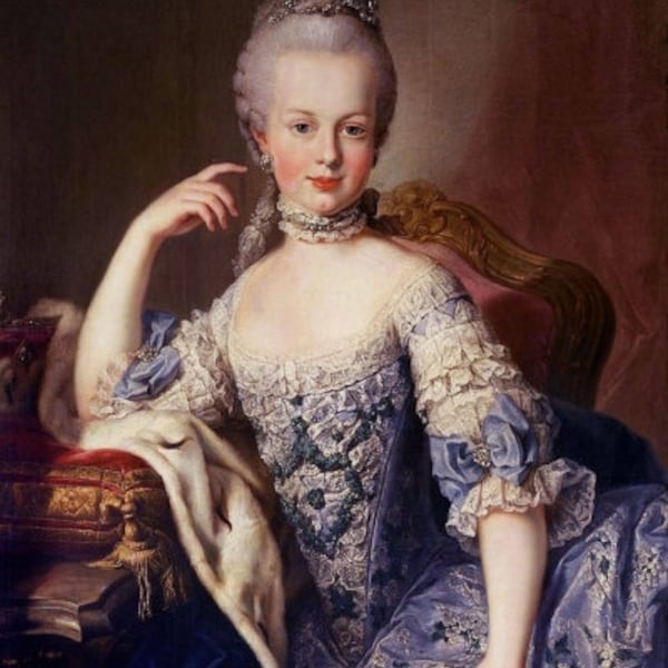 Marie Antoinette Portrait Print from 1767