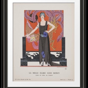 ART DECO POSTER Home Decor by famous French artist Georges Barbier in large sizes image 4