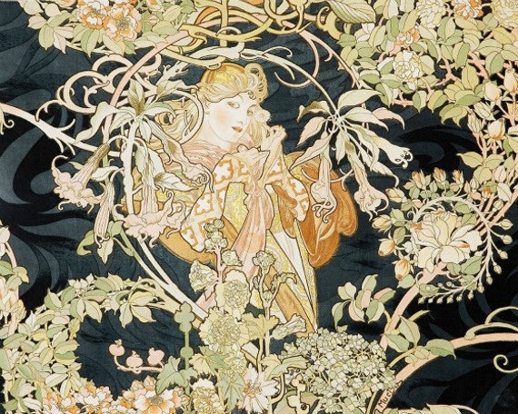 Art nouveau flowers