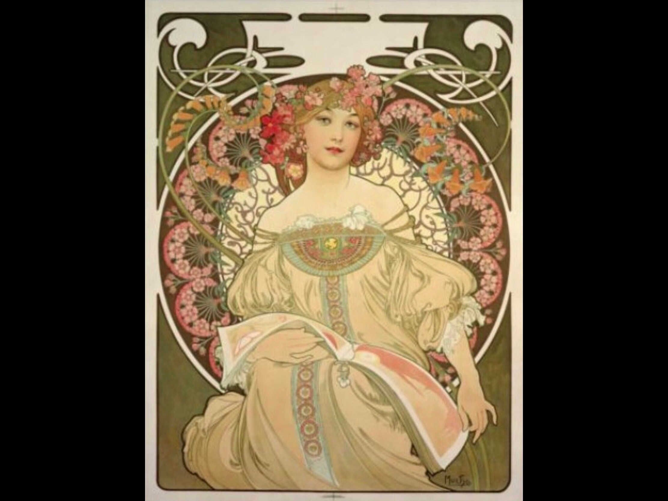 Vintage Champagne Party Art Nouveau by Alphonse Mucha Sweatshirt