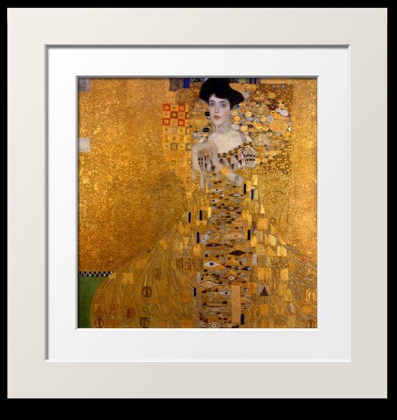 ART NOUVEAU Fine Art Print by Gustav Klimt of Famous Woman