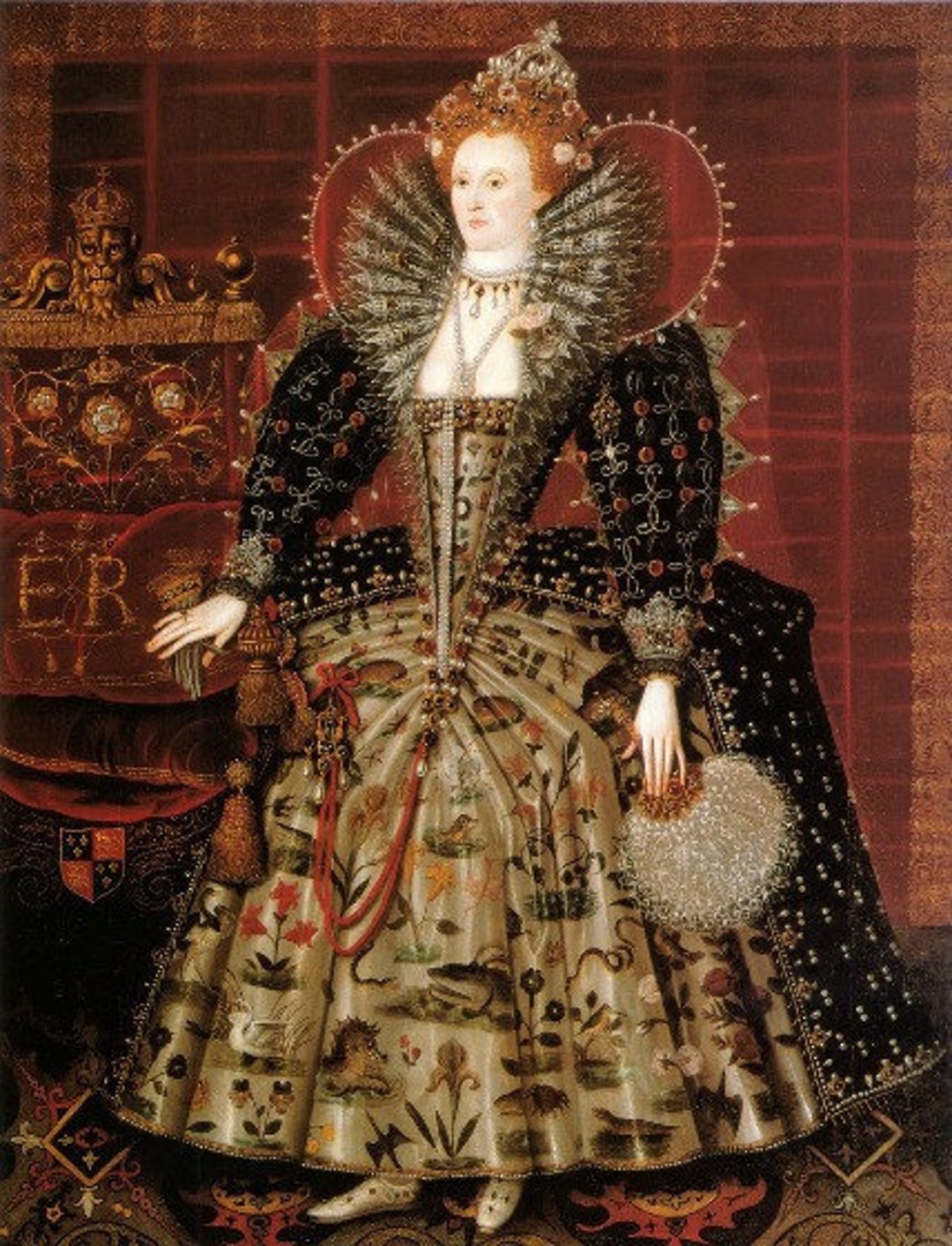 Print of Queen Elizabeth I by Hilliard - Etsy Denmark | Kunstdrucke
