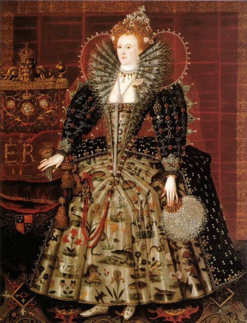 Print of Queen Elizabeth I by Hilliard image 1