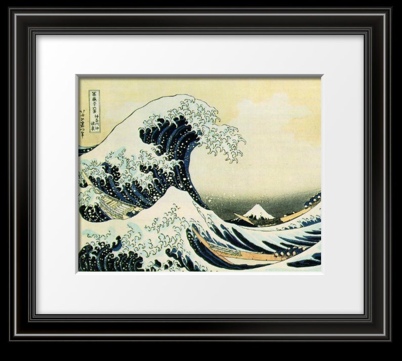 Print of Great Wave by famed Japanese artist. image 2