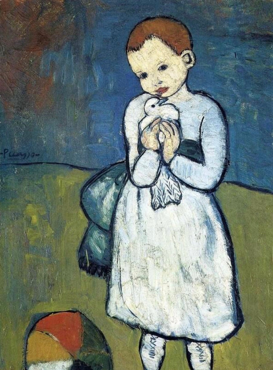 ピカソ(PICASSO)【カップルと子供】、高級画集画、状態良好 パブロ・ピカソ、女と裸の子供、希少な画集より、新品高級額装付