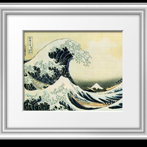 Print of Great Wave by famed Japanese artist. image 3