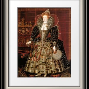 Print of Queen Elizabeth I by Hilliard image 2