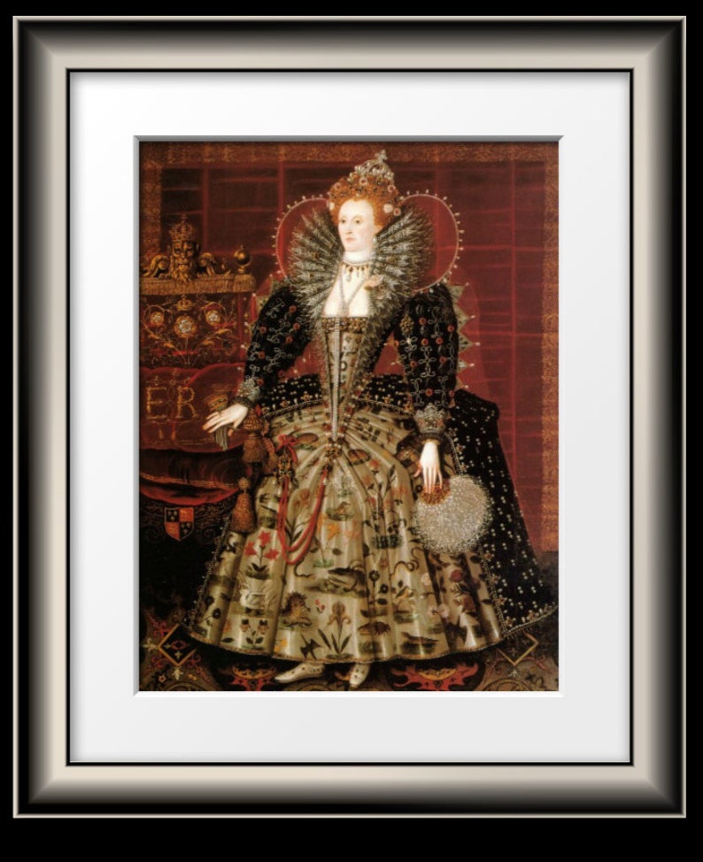 Print of Queen Elizabeth I by Hilliard image 2