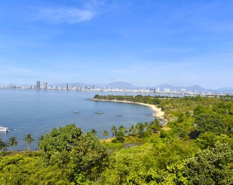 Aerial Tropical Coastline Beach Landscape