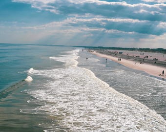 Serene Beach Landscape Printable Wall Art