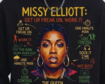 Queen Of Hip Hop Png, RnB Infographic Graphic, Vintage Bootleg Design, Digital Download