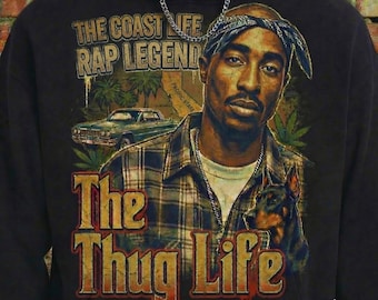 Rap Legend Png, Thug Life Graphic, West Coast Bootleg, Digital Download