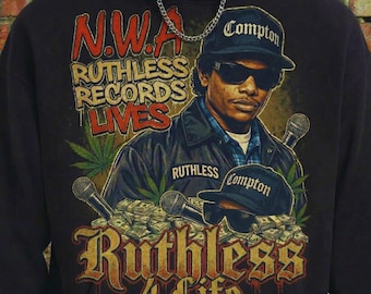 Compton Rap Graphic Png, West Coast Hip Hop, Ruthless Bootleg, Digital Download