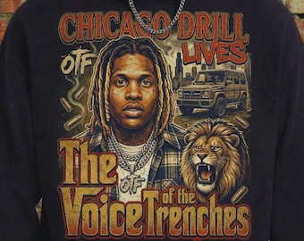 Chicago Drill Lives Png, Voice Of The Trenches Graphic, Rap Bootleg, Digital Download
