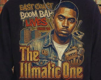 East Coast Boom Bap Png, Rap Legend Graphic, Hip Hop Bootleg, Digital Download