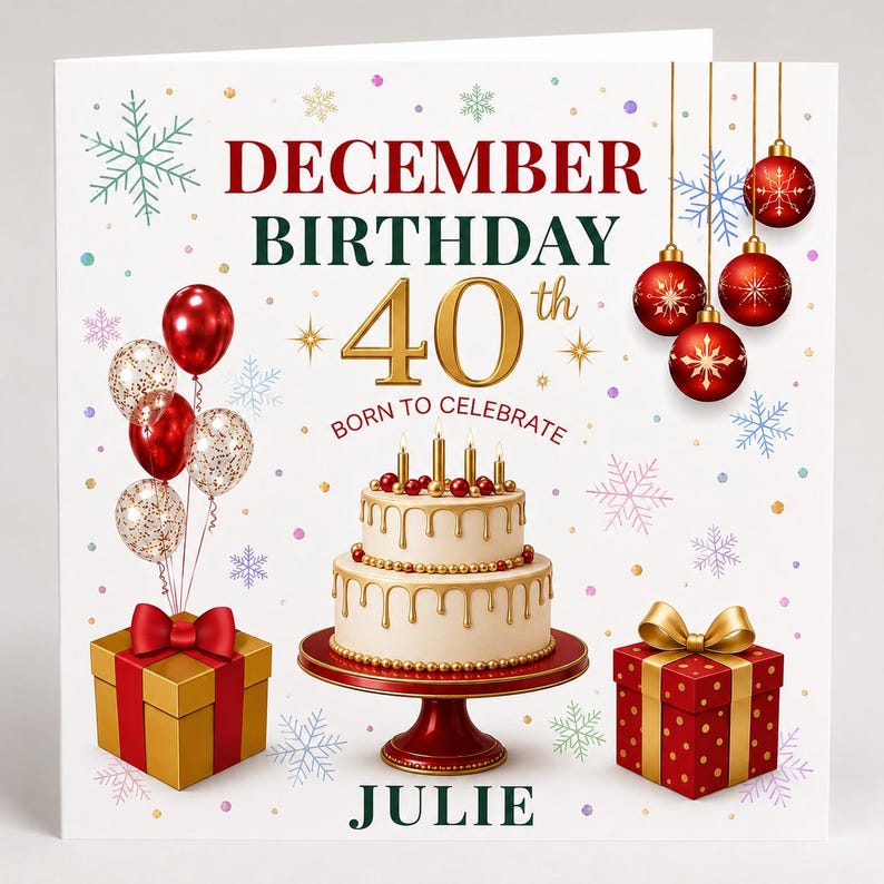 December Birthday Card Winter Birthday Greeting Festive December december-birthday-card-winter-birthday-greeting-festive-december