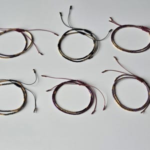 Two Adjustable Miyuki (Toho) Bracelets.Tiny Bead Woven Bracelet.Minimalist Japanese Bead Bracelet.Friendship Bracelet.Stackable Bracelet.