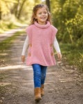 Easy Knit Childs Garter Stitch Tabard Knitting Pattern PDF Beginners Super Chunky Age 1 - 15 years Toddler Girls