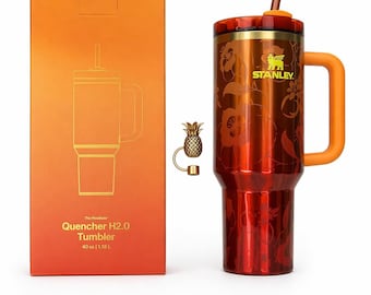 Vaso térmico Karol G Stanley de 40 oz, edición limitada – Taza de acero inoxidable con aislamiento tropical