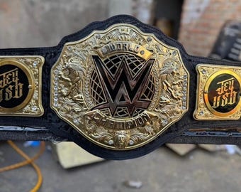 New World Champion Heavyweight Replica Title Belt 6mm Plates with uso side plate