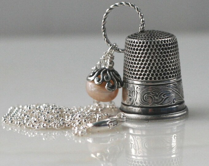 Thimble and Acorn Thimble and Acorn Hidden Kisses Necklace Etsy
