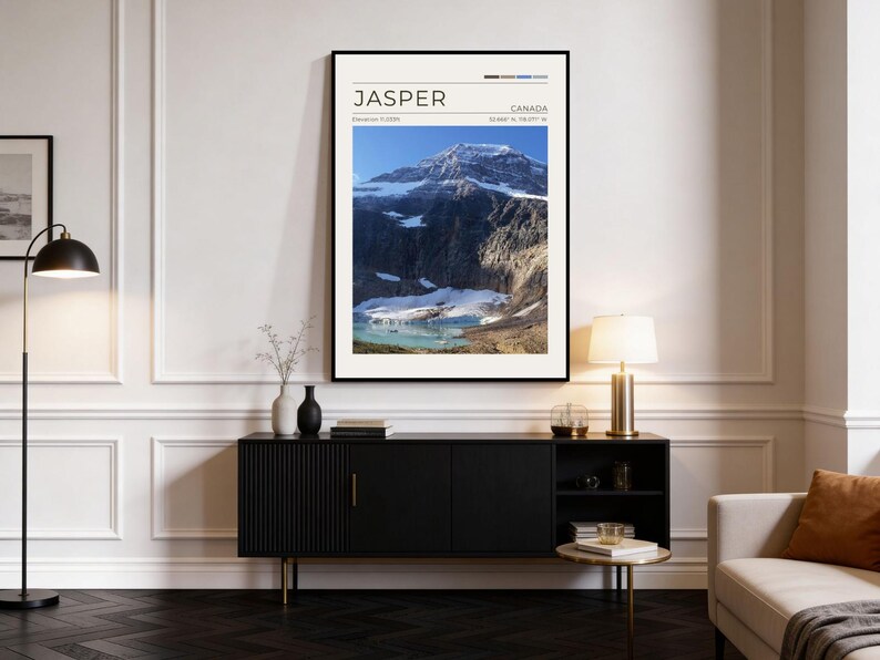 Mount Edith Cavell Jasper Poster, Jasper National Park Wall Art ...