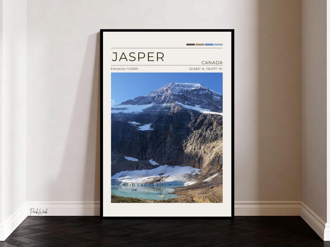 Mount Edith Cavell Jasper Poster, Jasper National Park Wall Art ...