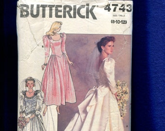 Mccalls 5253 High Low Drop Chevron Waist Bridesmaid Dresses With Large Puff  Sleeves Size 8 UNCUT - Etsy