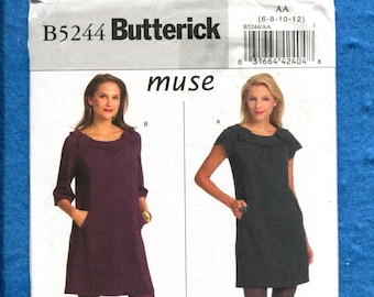 Butterick 5244 Muse Uptown Boho Chic Dress Pattern Size 6..8..10..12 UNCUT