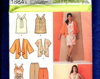 Simplicity 1884 Summer Time Wardrobe Pattern Size XXS to XXL UNCUT