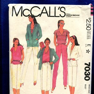 1980&#39;s McCall&#39;s 7030 Designer Theodore Retro Casual Sportswear Wardrobe Pattern Size 10 UNCUT