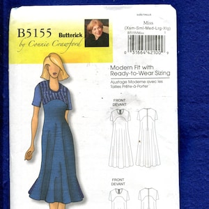Butterick 5155 Sukienka rozszerzana wyszczuplająca Wzór Rozmiar XS do XL NIEPRZECIĘTA