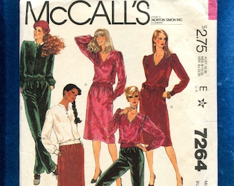 1980's McCall's 7264 Designer Liz Claiborne Sportswear Wardrobe Size 14 UNCUT