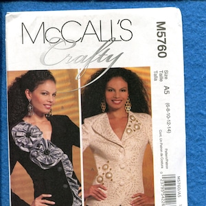 McCalls 5760 Elegant Evening Jacket Bedazzled as You Please Size 6 to 14 UNCUT