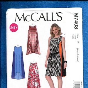 McCall&#39;s 7405Summer Time Sun Dress Perfect for Color Blocking  Size XS..S..M UNCUT