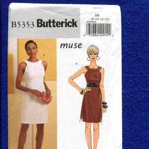 Butterick 5353 Fitted Razor Back Cocktail Dress Size 8..10..12..14 UNCUT