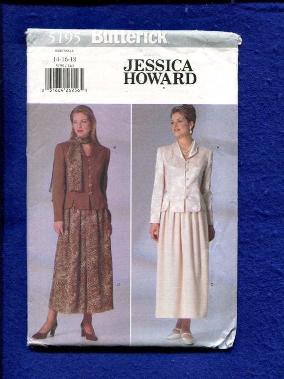 Butterick 5195 Designer Jessica Howard Classic Mother of the Bride