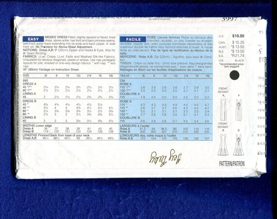 Donna Ricco Size Chart